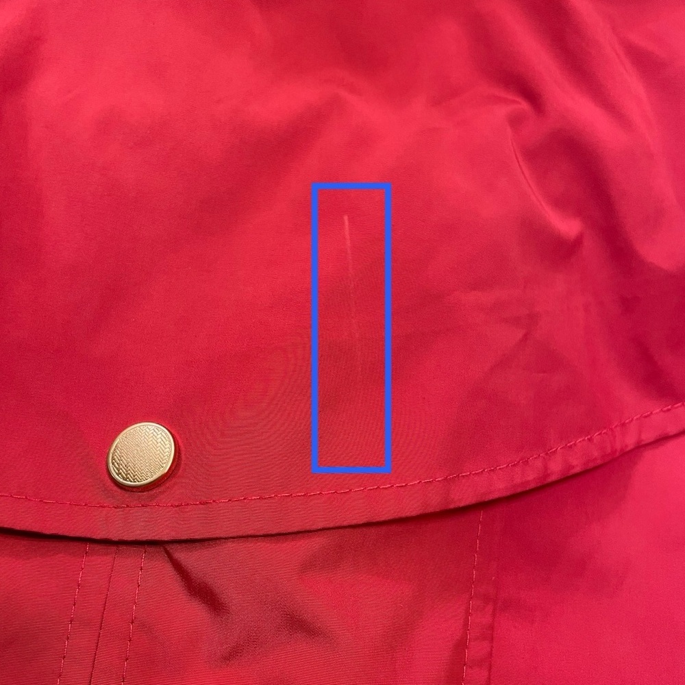 COLE HAAN Signature Packable Hooded Rain Jacket in Red - Picture 7 of 10